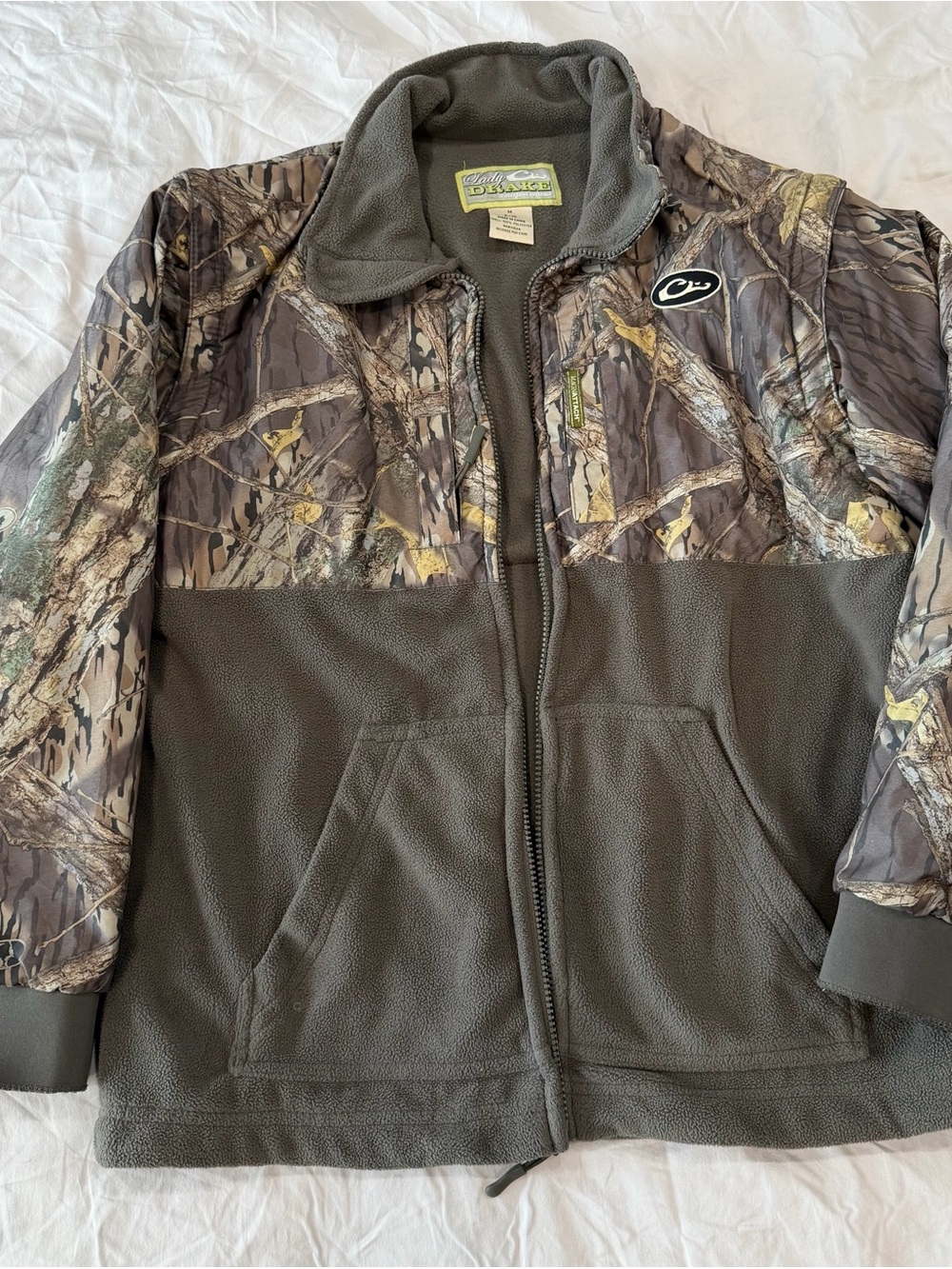 Lady Drake Olive & Camouflage Heavy Coat, Inside Liner, and Bibs